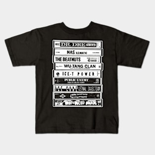 Hip Hop Cassettes Old School Rap Kids T-Shirt